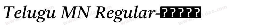 Telugu MN Regular字体转换